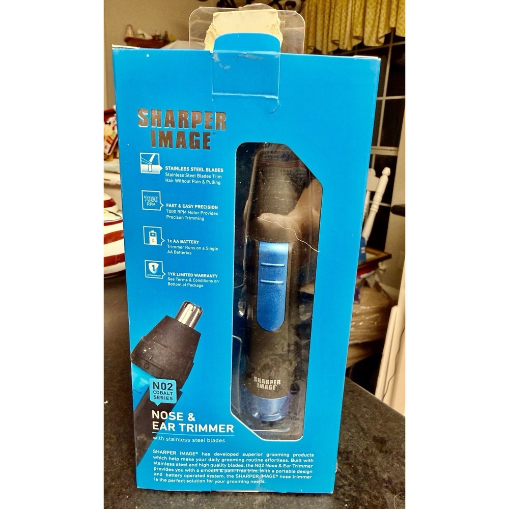NIB Sharper Image Cordless Nose & Ear Hair Trimmer - FREE SHIPPING